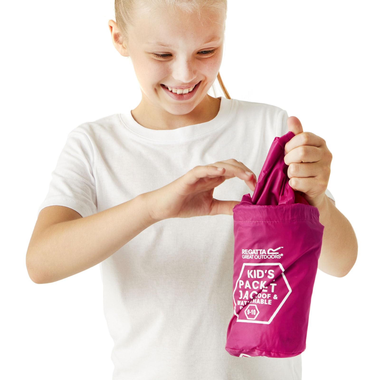 Regatta Kid Pack It III Chaqueta ligera impermeable transpirable sin forro