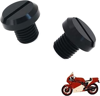 generic 2PCS motorcycle mirror plugs Compatible with Ducati 350 F3 Desmo,tuning accessories,sturdy and durable(black)