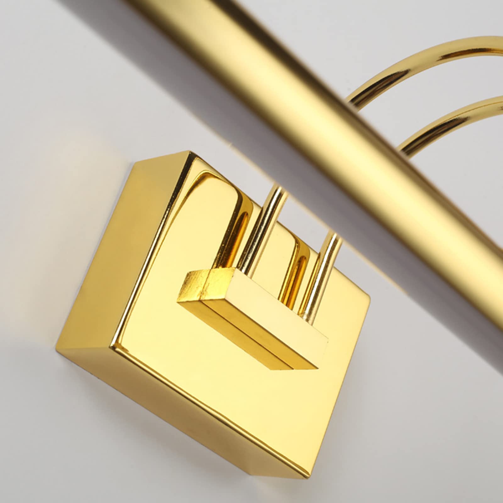 Oświetlenie toaletki Nowoczesny złoty wystrój Lustro LED Przednie światło Wodoodporna, przeciwmgielna Lampa na lustro łazienkowe Kinkiet Wystrój wnętrz Światło do makijażu Światła do kąpieli (55 cm
