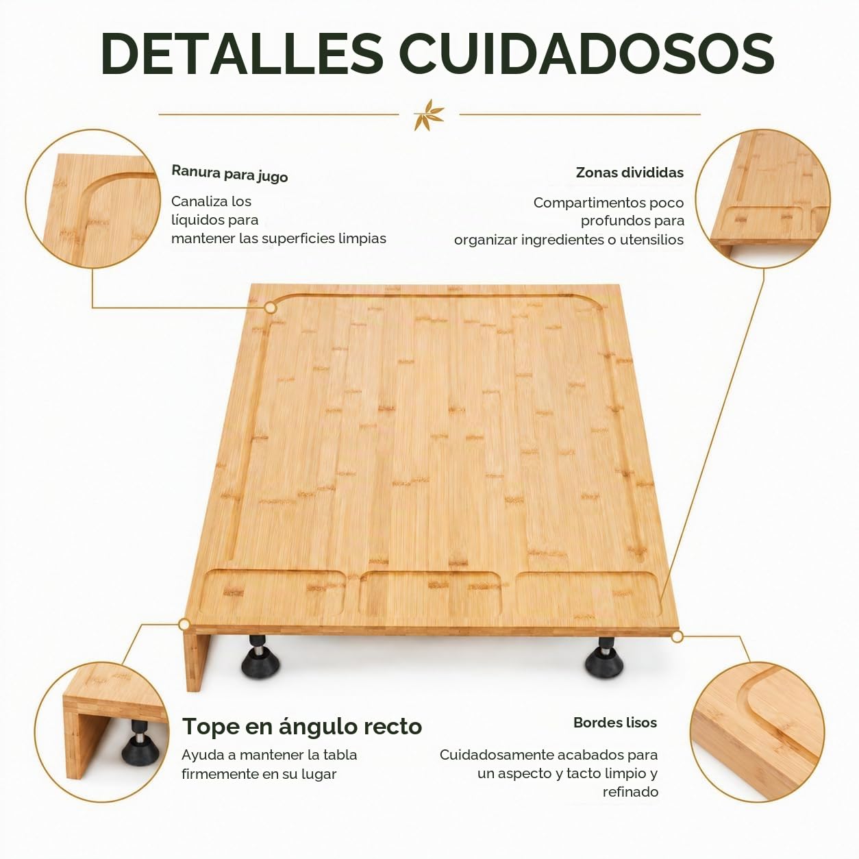 Tapa de cocina de bambú de protección para placa de cocina de gas, tapas de quemador de estufa, tabla de cortar multifuncional, bandeja para encimera de cocina, 75 x 54 x 10 cm