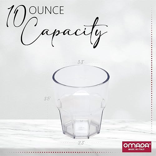 Miniatura 3 de Vasos de acrílico transparente de 6 piezas vasos de plástico aptos para lavavajillas, cristalería y vasos para exteriores de 10 onzas, vasos para