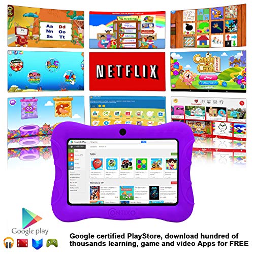 Contixo 7 polegadas Crianças Aprender Tablet Controlo Parental 16GB Android 9.0 para at Home escolar