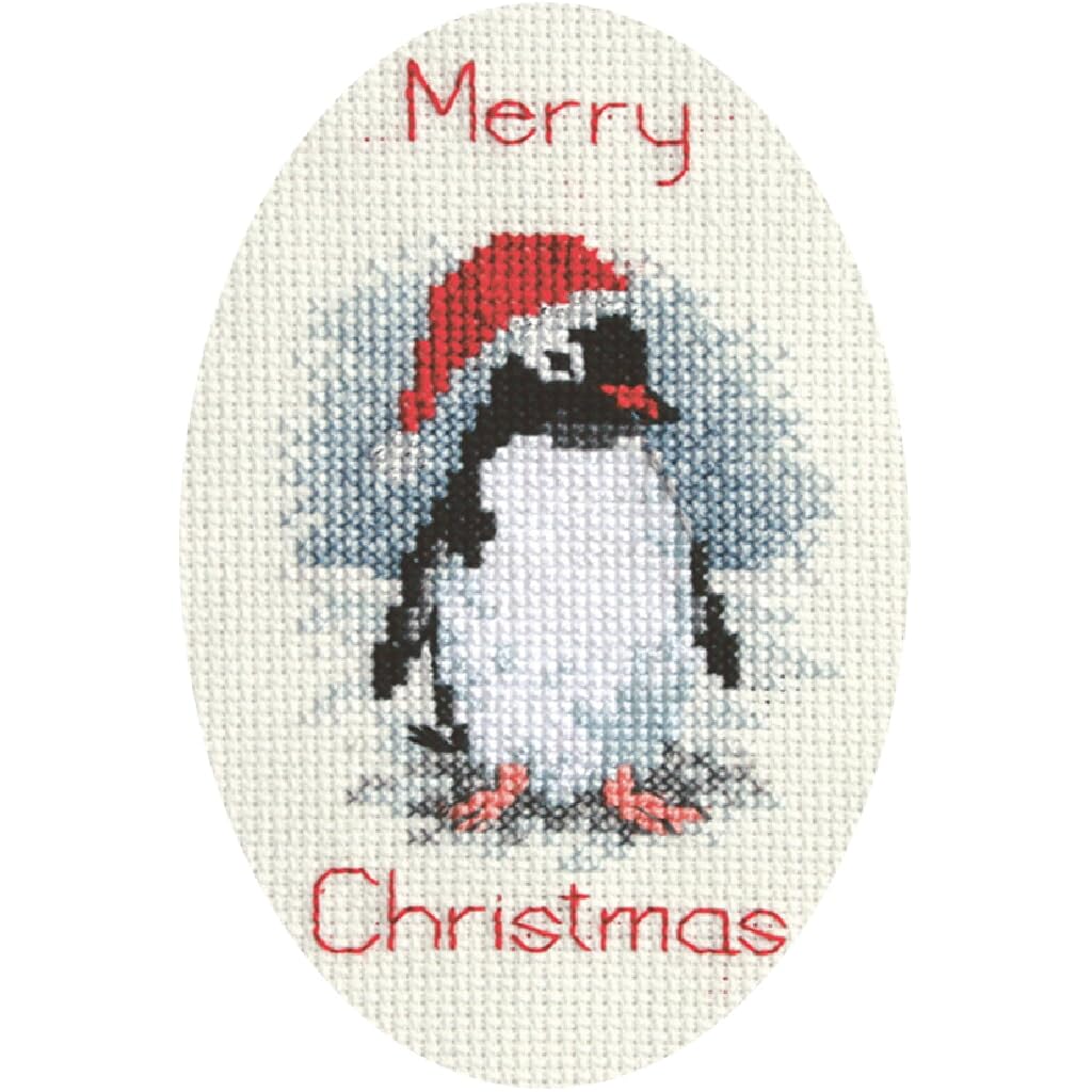 Derwentwater Designs Penguin Greeting Card Cross Stitch Kit
