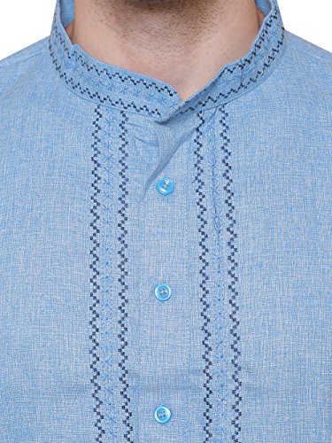 Maple Clothing Cotton Embroidered Men's Kurta Pajama Set India Clothes4