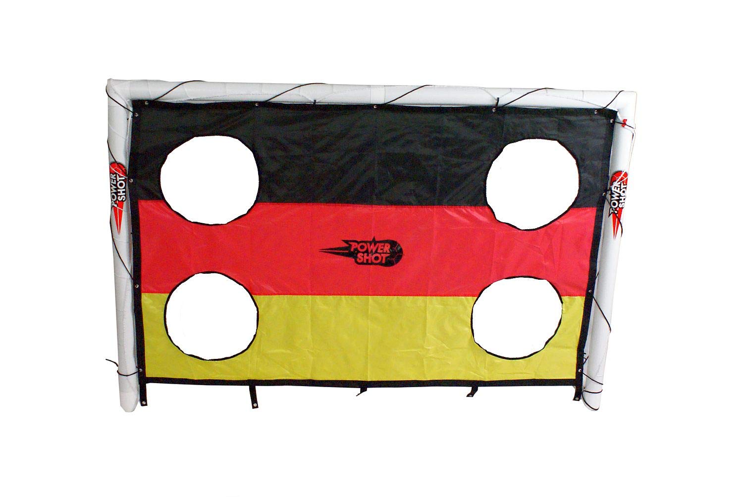 Torwand Fußball Deutschland Fahne - 2. Verschiedene Größen - Polyester - inkl. Spannseil und Anker - WETTERFEST
