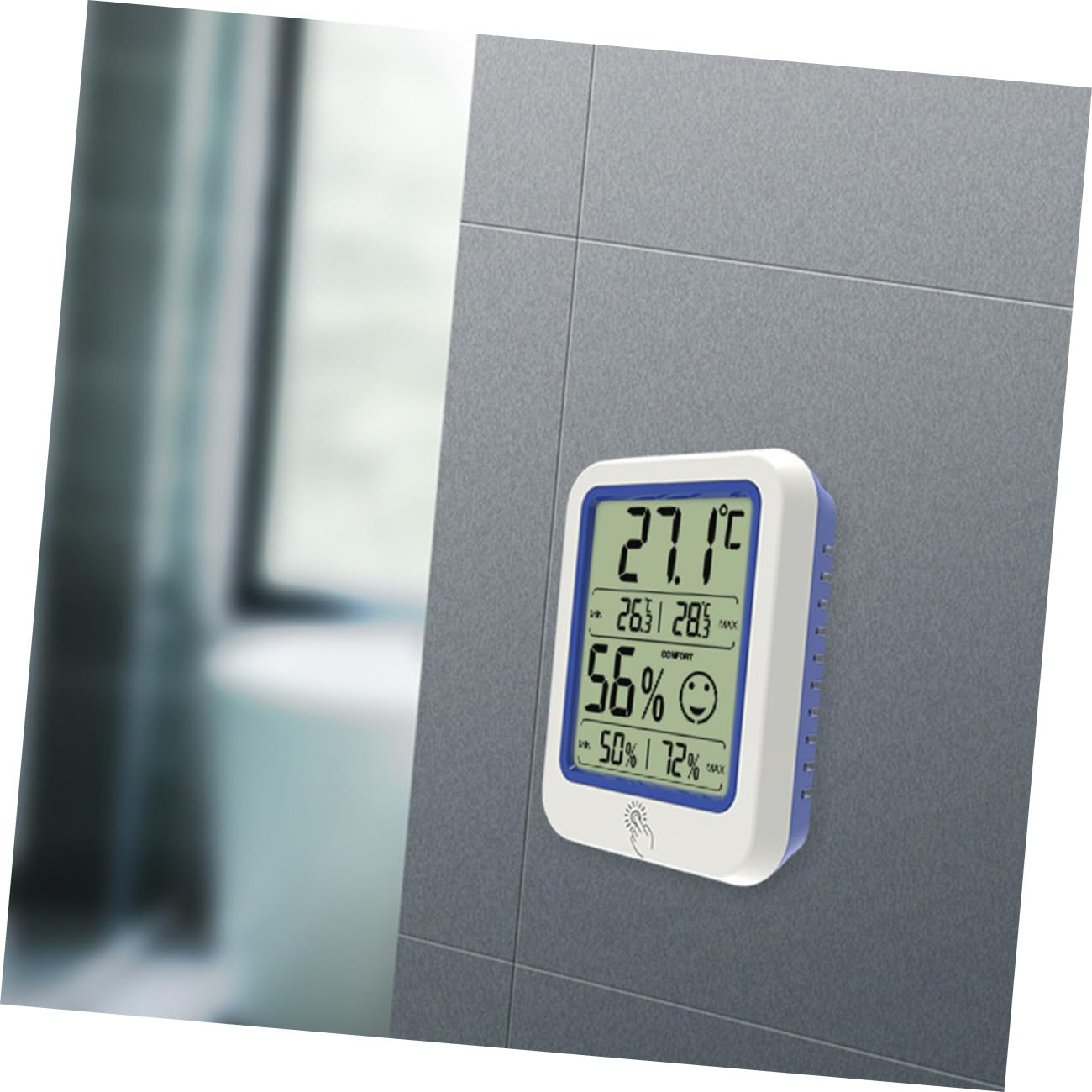 3 Pièces thermomètre termometre d intérieure thermometre intérieur thermometre electronique thermométre intérieur Moniteur de température électronique hygromètre câble Plastique