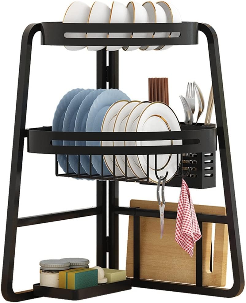 TUOENO Folding Over Sink Dish Rack, Over Sink Drainer Rack