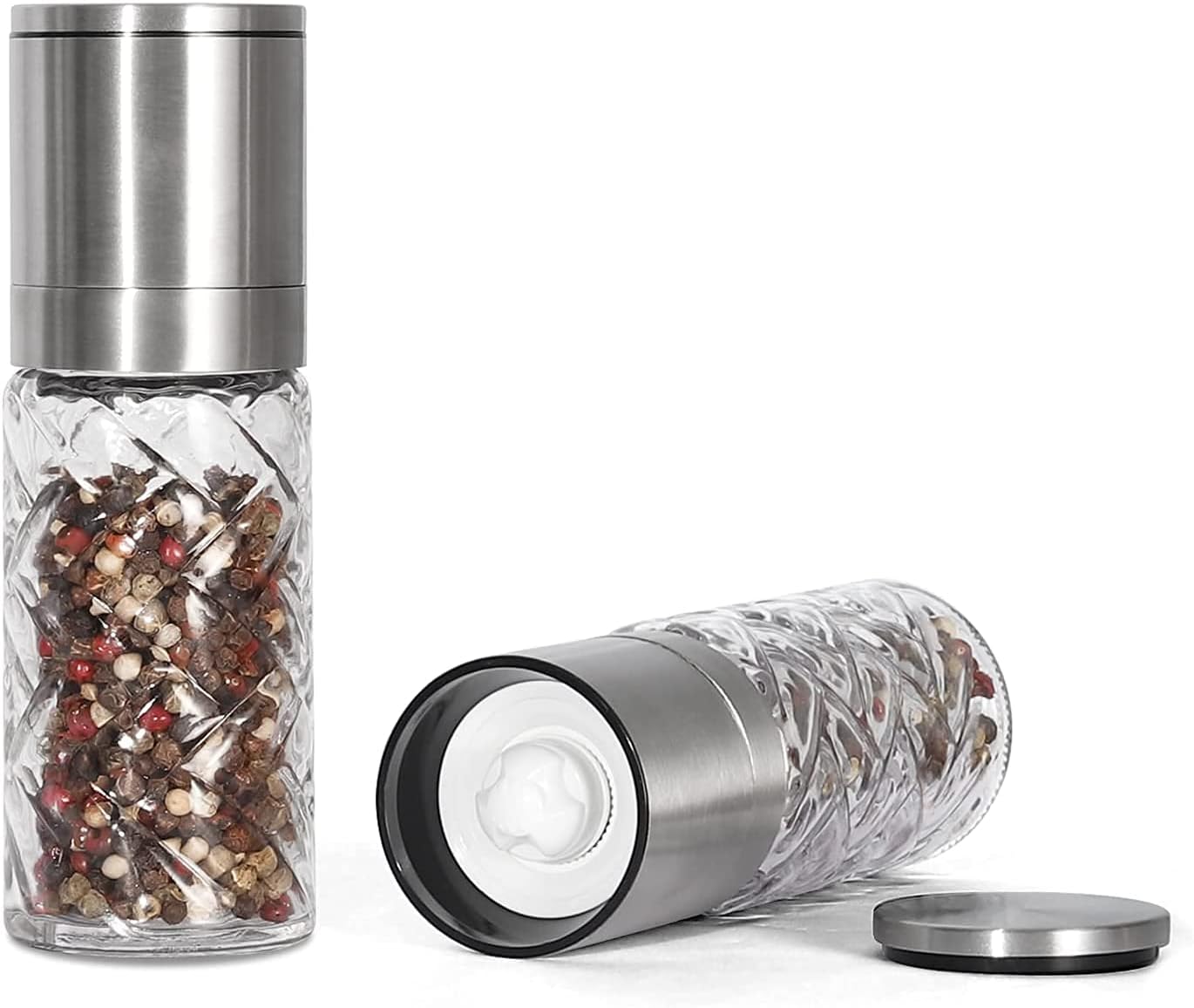WINSHEA Salt and Pepper Grinder Set Premium Stainless Steel Salt