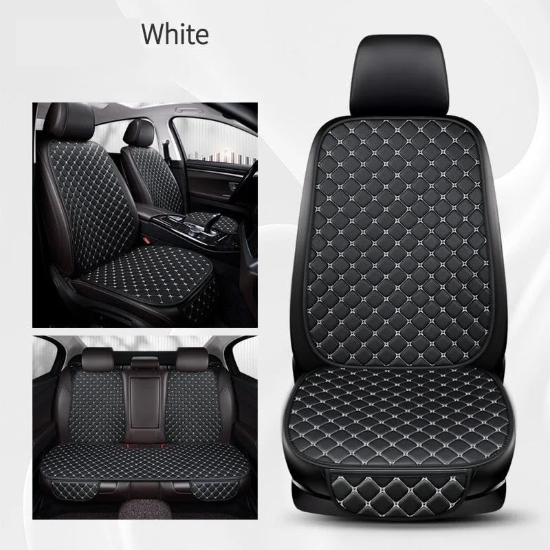 Housses de siège auto universelles cuir noir blanc pour Subaru Outback XV - 3
