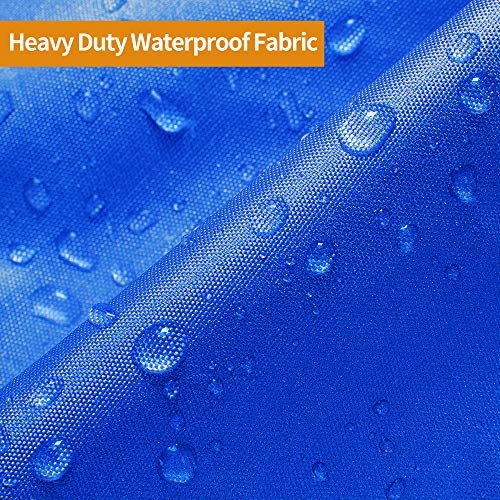 iCOVER Pedal Boat Cover, Fits 3 or 5 Person Paddle Boats Water Proof Heavy Duty Paddles Covers, Blue - Thumbnail 3