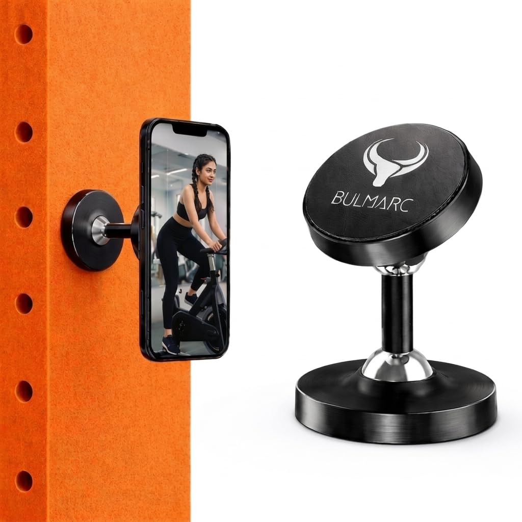 BULMARC CamBuddy Magnetic Phone Mount | Compact 360° Swivel Holder for Gym, Car, Home & Travel | Strong N50 Magnets | Hands-Free Recording & Viewing-image-30
