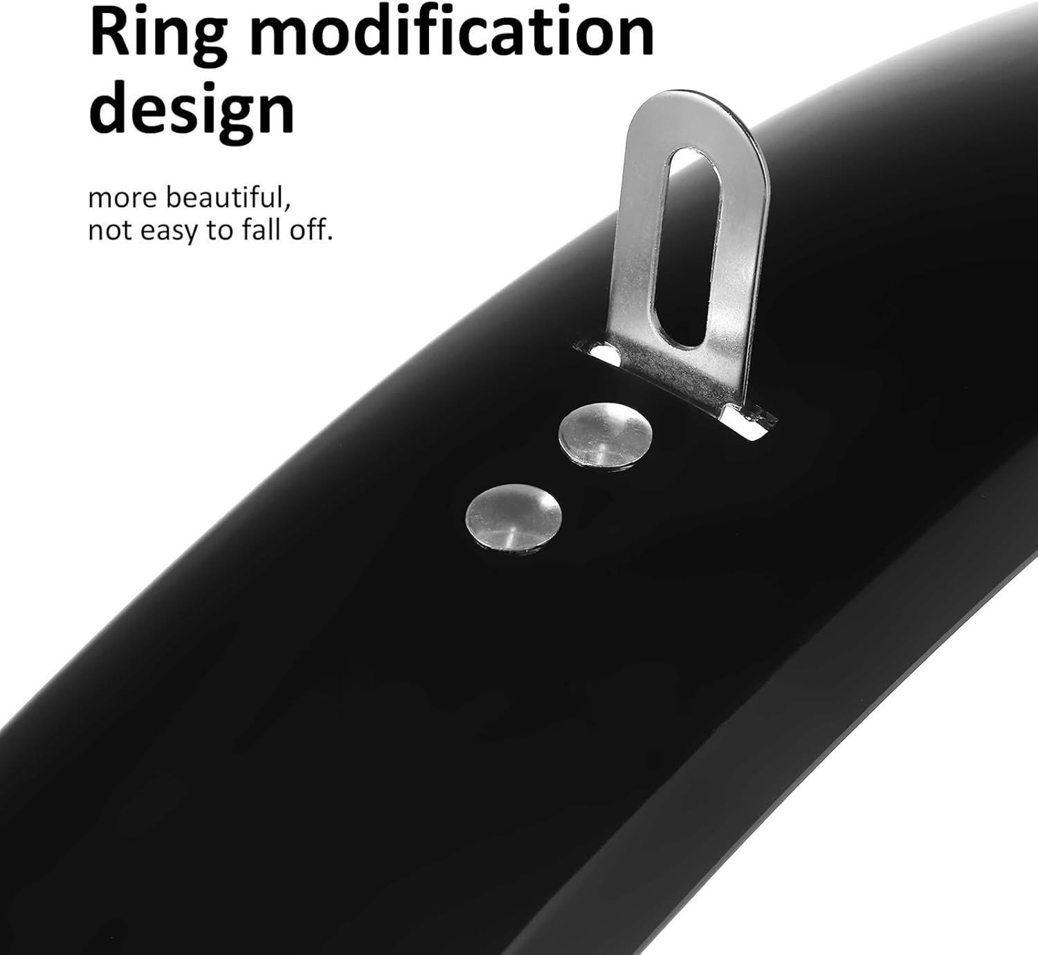 Yardwe Mountain Bike Mudguards Full Coverage Front Rear Mudguard Extended Wide Tail for Splash Protection Compatible with Road Touring Bikes Easy Install Random Color