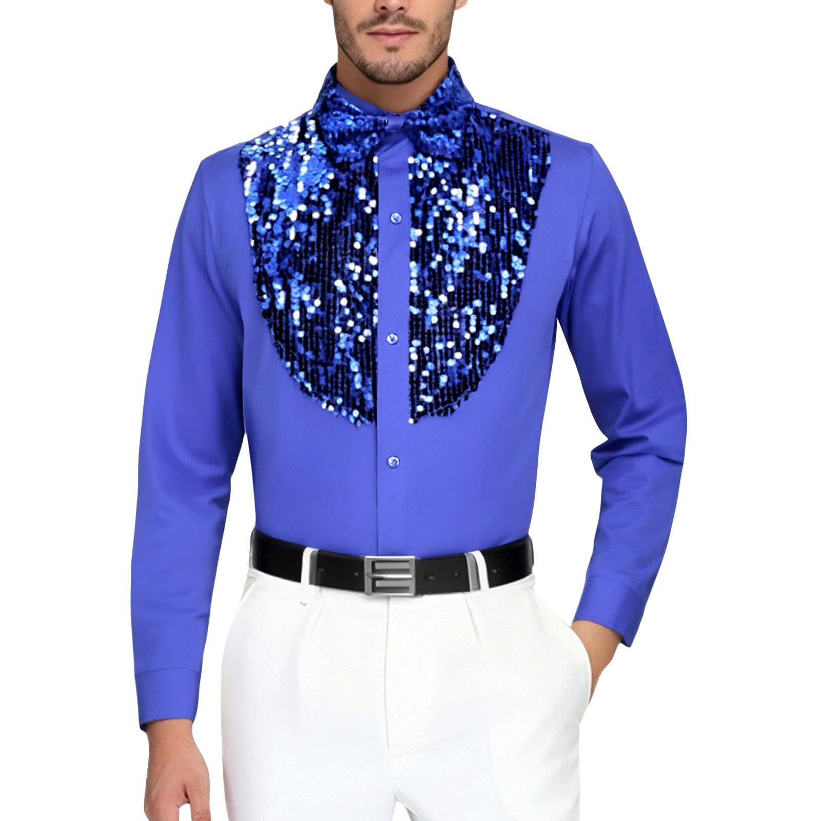 Camiseta de lentejuelas de diseño exclusivo para galas y danza elegante 6