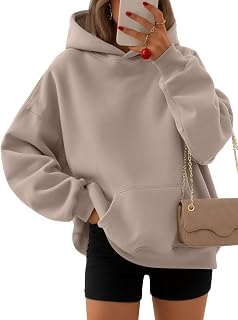 EFAN Women's Oversized Fleece Hoodie | Soft Cotton-Poly Blend with Pockets