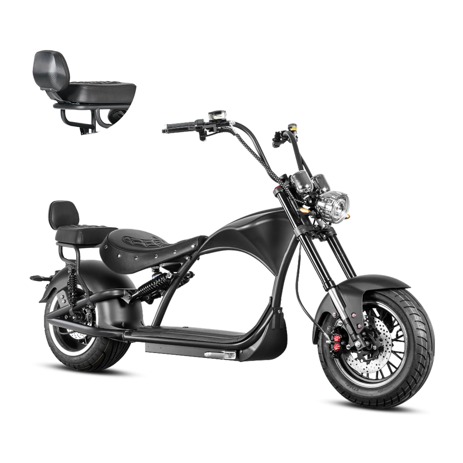 eAhora M1P 2000W Electric Motorcycle for Adults,37MPH 60V 30Ah Large Battery 40 Miles Range,Dual Hydraulic Brakes Full Suspension,Street Legal Electric Motorcycle for Commuting