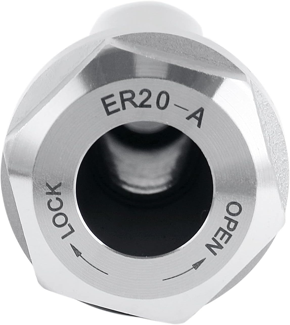 Accusize Industrial Tools ER20 Collet Chuck Extension Rod, 3/4″ Straight Shank, 2.50″ Shank Length, 3.93″ OAL, 0.04″–0.511″ Capacity, 0223-0210
