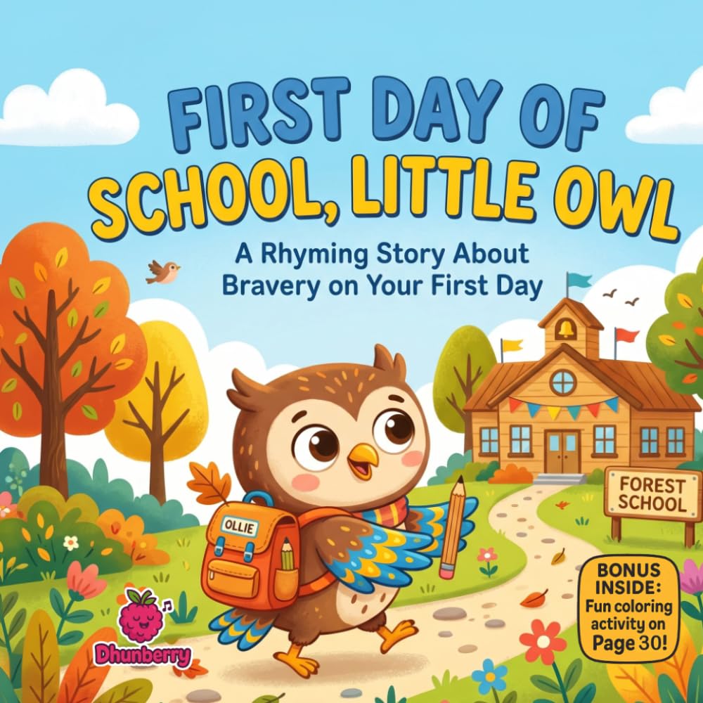 First Day of School, Little Owl: A Funny Rhyming Picture Book About Bravery, Friendship, and First Day of School Feelings