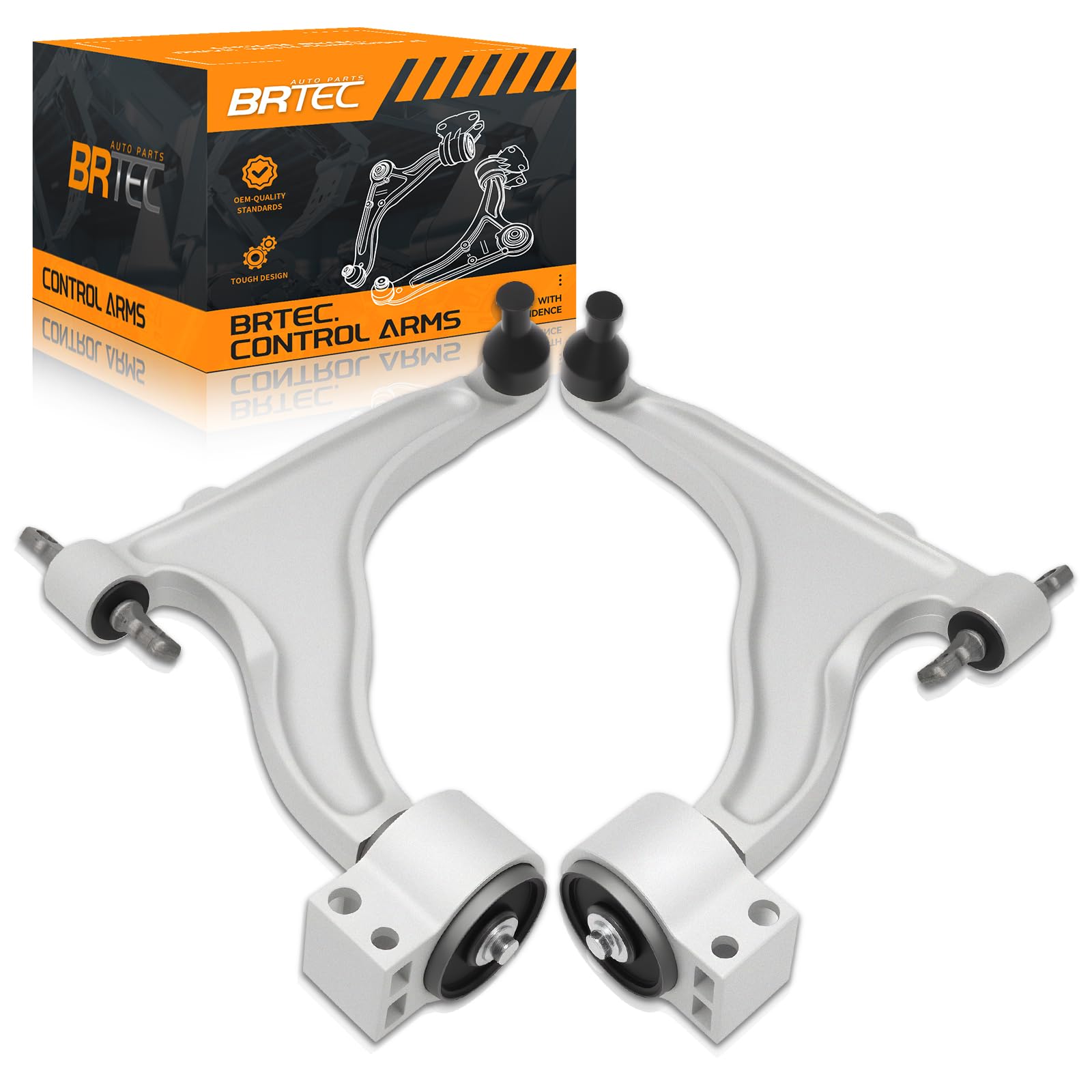 Front Lower Control Arm for 2010 2011 2012 2013 2014 for Cadillac SRX Lower Control Arms with Ball Joint 22979575 22979576 Front Suspension both Driver and Passenger Side