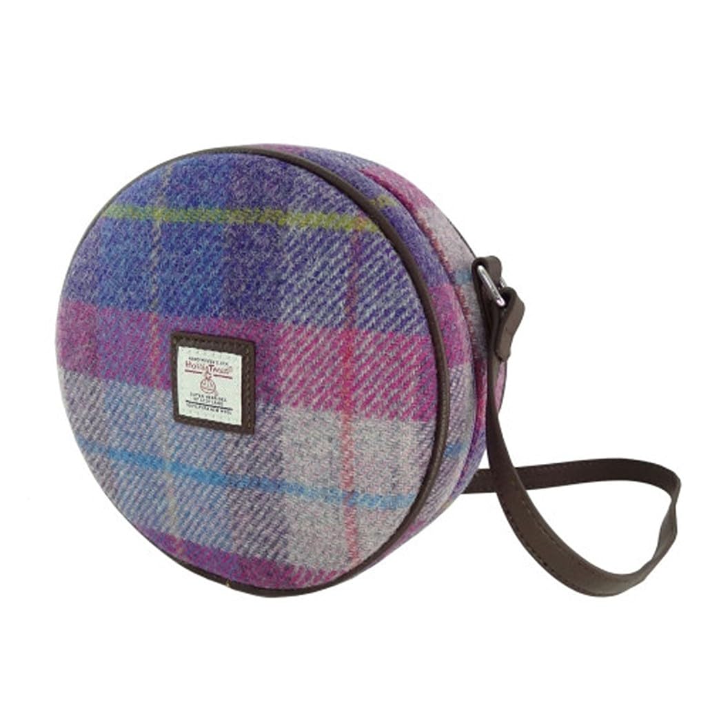 Glen Appin Bannock Small Harris Tweed Round Shoulder Bag LB1204
