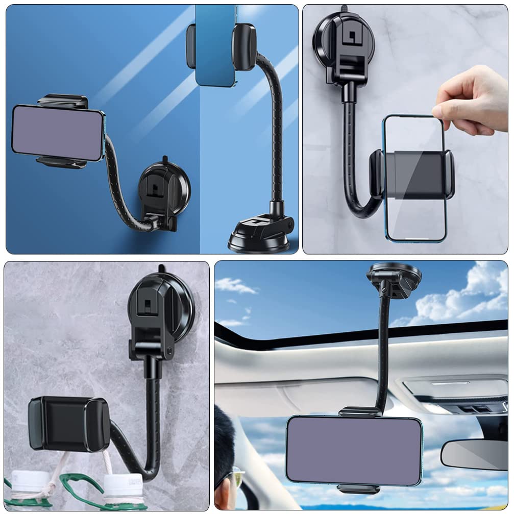 Gatuida Supporto per Cellulare Auto Ventosa Supporto Smartphone per Auto Rotazione Automatica Montaggio Veicolo per Telefono e Gps