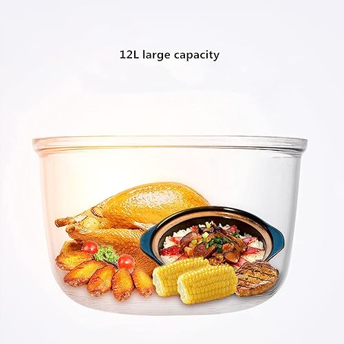 Miniatura 4 de Freidora de aire halógena de 12 l, horno sin aceite, máquina multifunción para papas fritas, saludable y baja en grasa, calentada uniformemente,