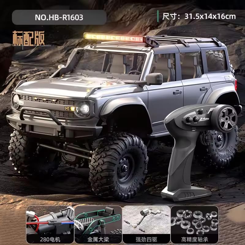 Image of JOYJAY RC Off-Road Truck, RC Car, Remote Control Car, Full Proportional RC Rock Crawler Car 4x4 1 /16 2.4GHz 4WD RC Truck, 15km /h Light Hobby Grade for Kids