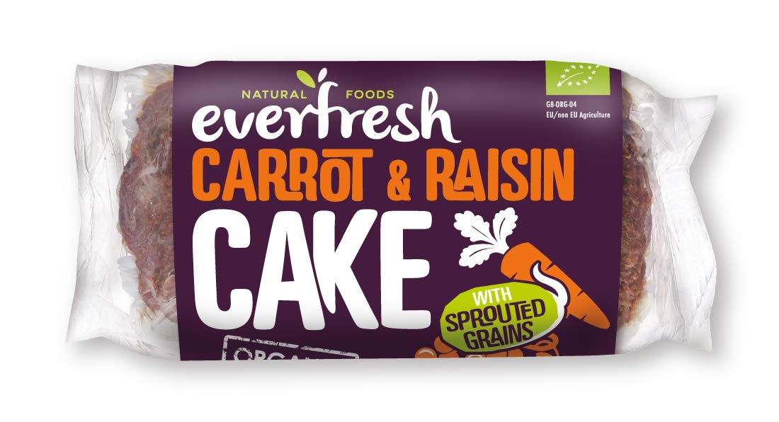 EverfreshOrganic Sprouted Carrot & Raisin Cake, 350 GR