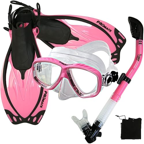 Promate - Juego de esnórquel con aletas
