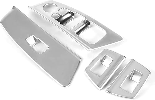 Miniatura 3 de Marco de botón de ventana, 4 piezas para interruptor de ventana de automóvil, para 5 series G30 2017-2018