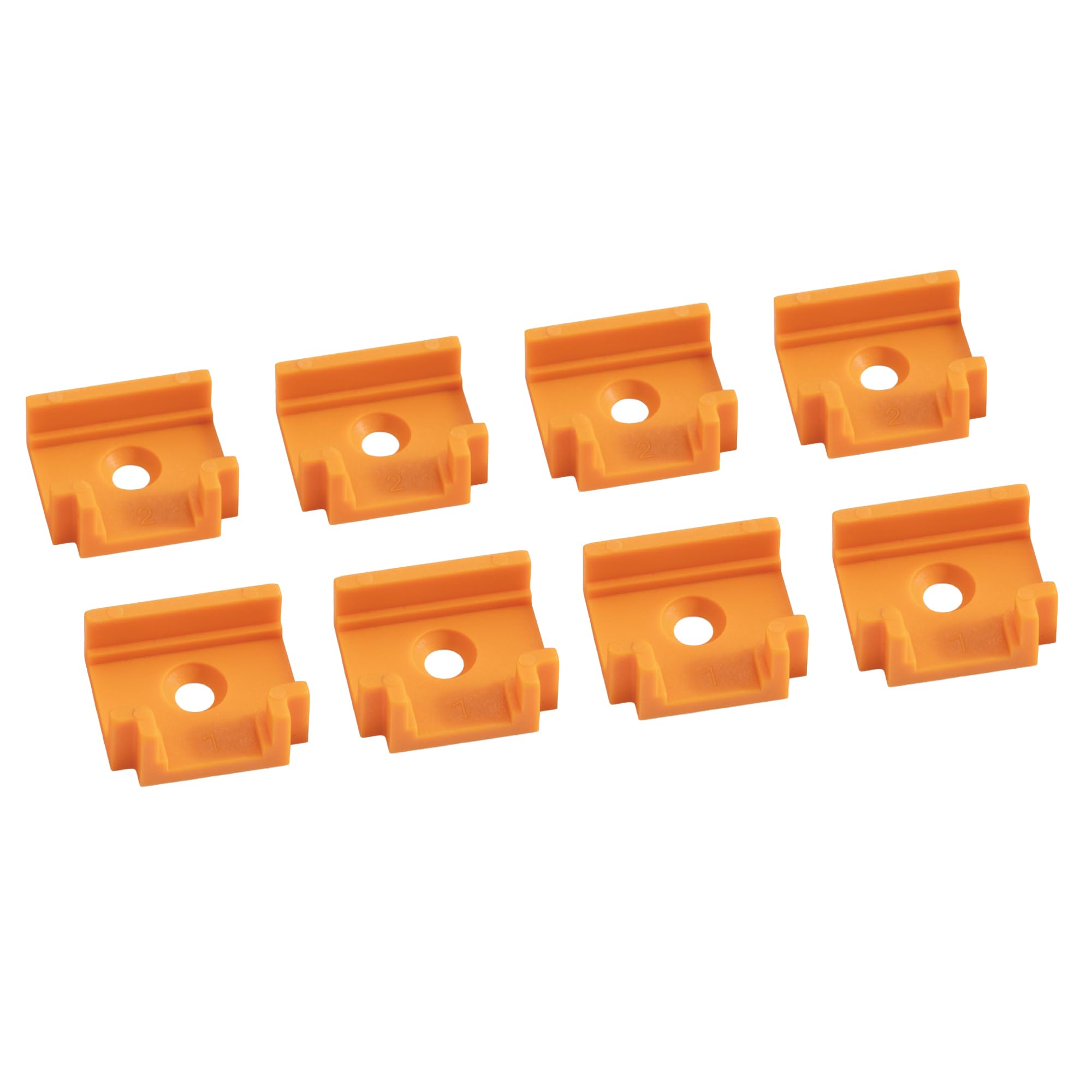 POWERTEC T-Track T-Intersection, Drop-In T-Track Connector for 3/4" × 3/8" Grooves, Compatible with 1/4" &amp; 5/16" T-Bolts, Modular T-Track System for Jigs, Router Tables, Workbenches &amp; More, 8PK(72351)
