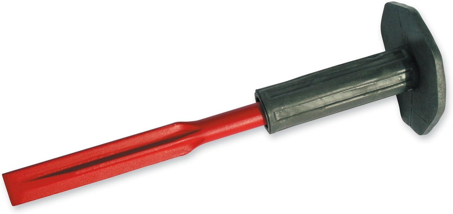 OSCA 12" Round Handle Brick Chisel with Thermoplastic Rubber Hand-Protection, OS176P30