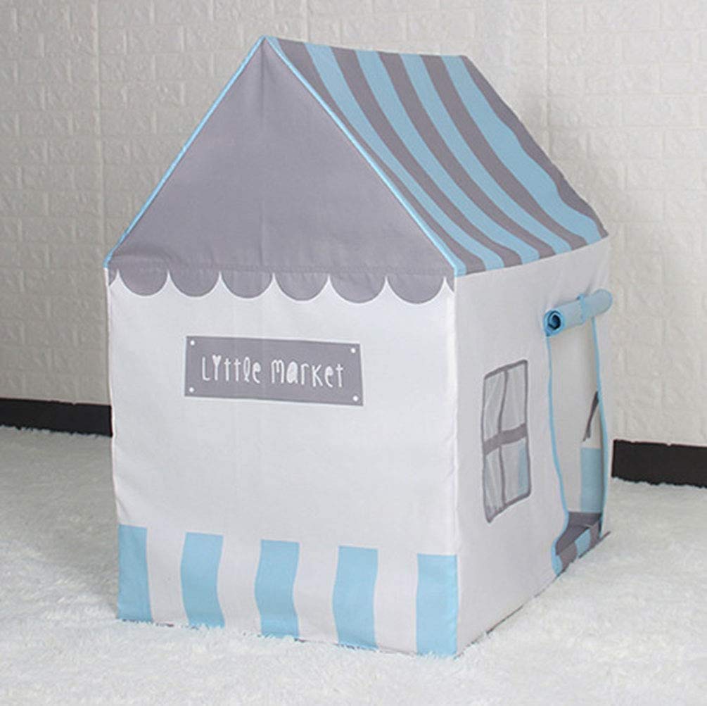 Carpa para niños, Carpa para bebé, Niños Castillo,Regalo de cumpleaños, Interior/Exterior, Sala de Juguetes, Seguridad y no tóxico (Blue)