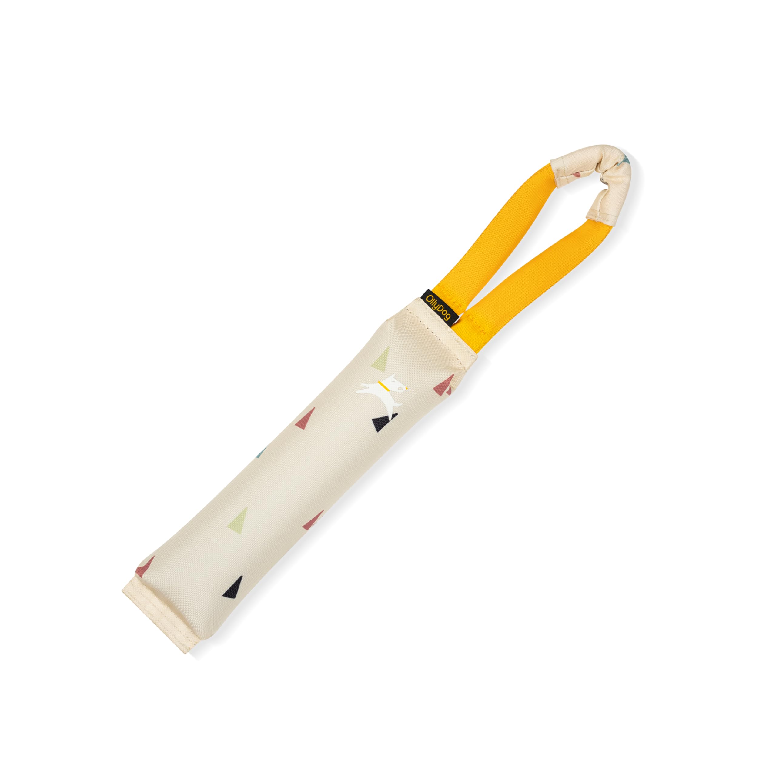 OllyDog Tugger | Durable Dog Tug Toy | Recycled | Tough Dog Bite Pillow | Handle | Interactive Pull Toy | Fetch & Training (Terrazzo)