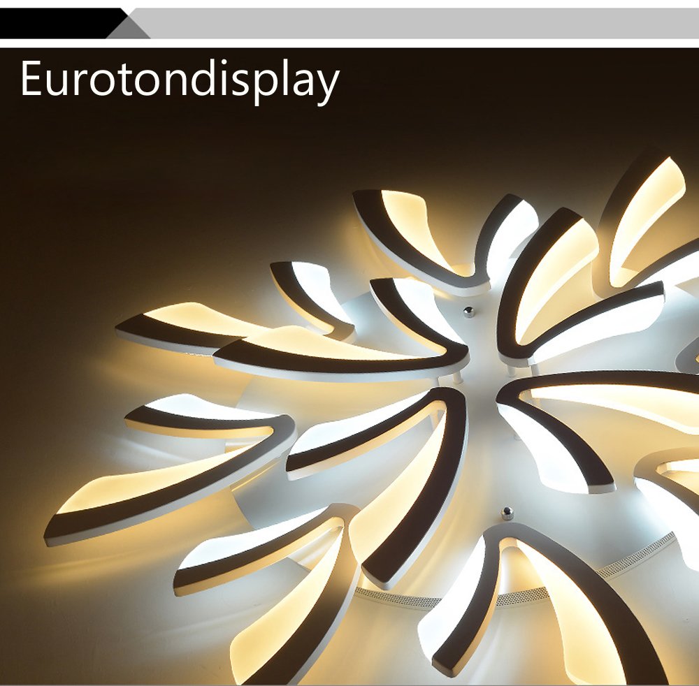 LED Deckenleuchte 110cm Mit Fernbedienung – Lichtfarbe & Helligkeit Dimmbar, Acryl-Schirm