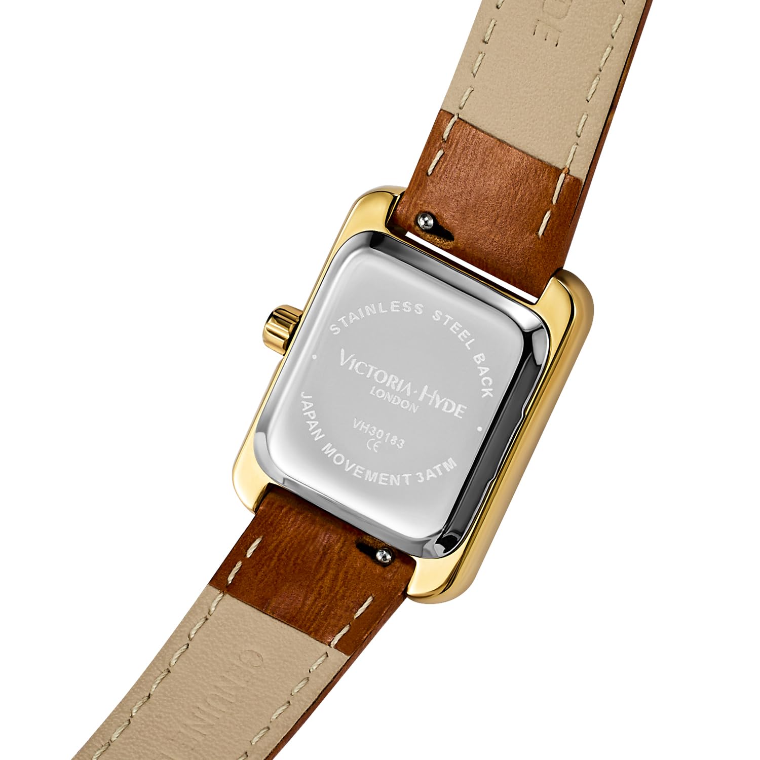 VICTORIA HYDE Klassisches Quadrat Damenuhr mit römischen Ziffern Vintage Armbanduhr Rechteckige Uhren Damen mit mit Edelstahl- oder Lederarmband