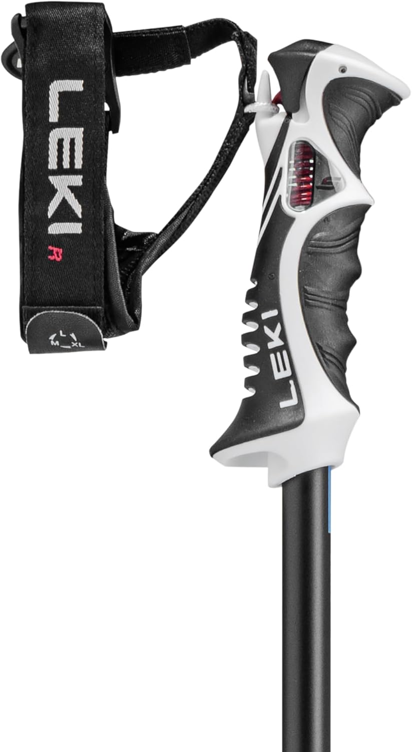 LEKI Bold Lite S Lightweight Aluminum Ski Poles for Alpine Skiing