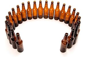24 12oz Amber long neck bottles