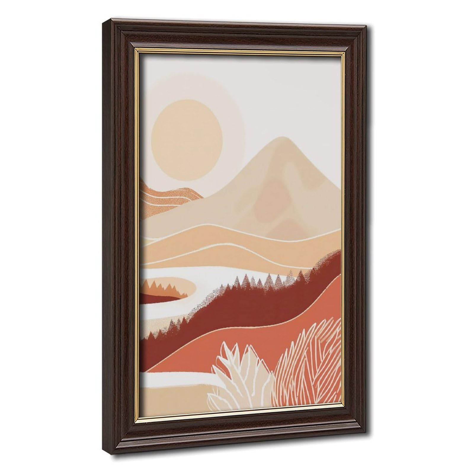 Bareronor Abstract Mountain Poster Canvas Poster Bedroom Decor Landscape Office Room Decor Gift 20" L X 30" W