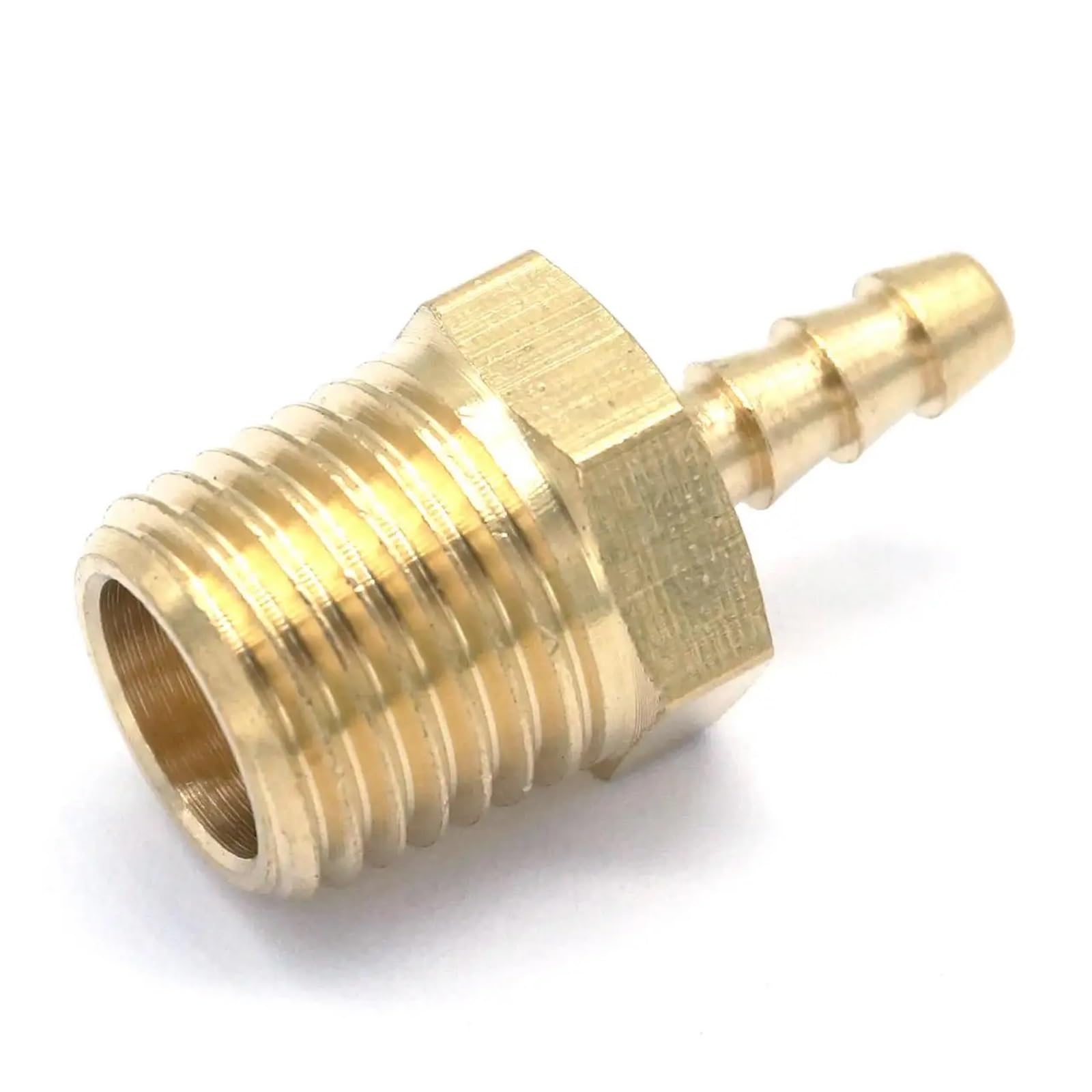 1/4" NPT Male x 3/16" Hose Barbed Tail Brass Fuel Fittings Connectors Adapters