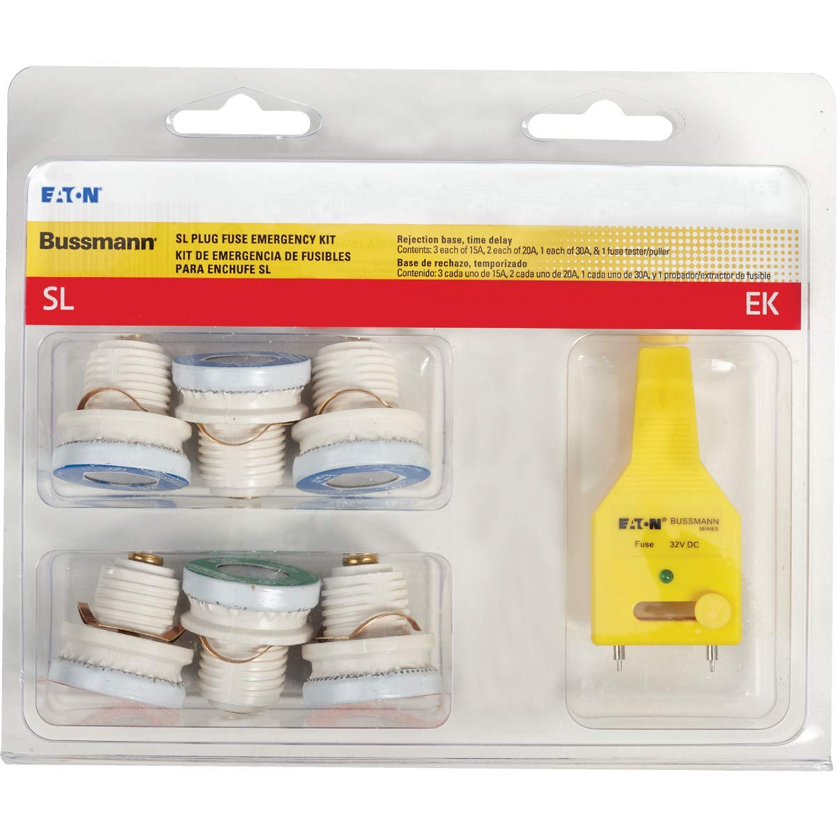Bussmann SL Fuse Assortment - 6 Pack with Tester -1