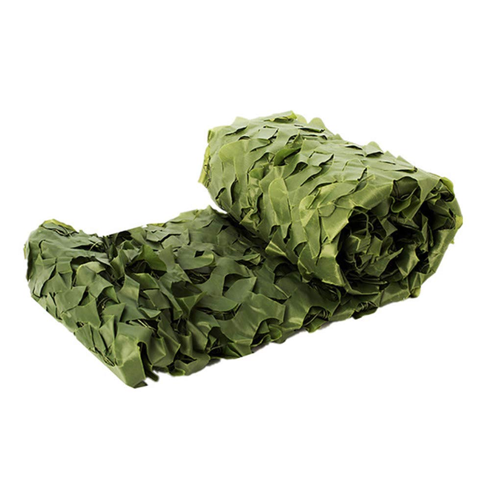Tarnnetz Camouflage Netz Sonnenschutz Tarnung Camo Net für Jagd Camping Dekoration Schutz Zeltschirm Reines Grün 4m x 4m