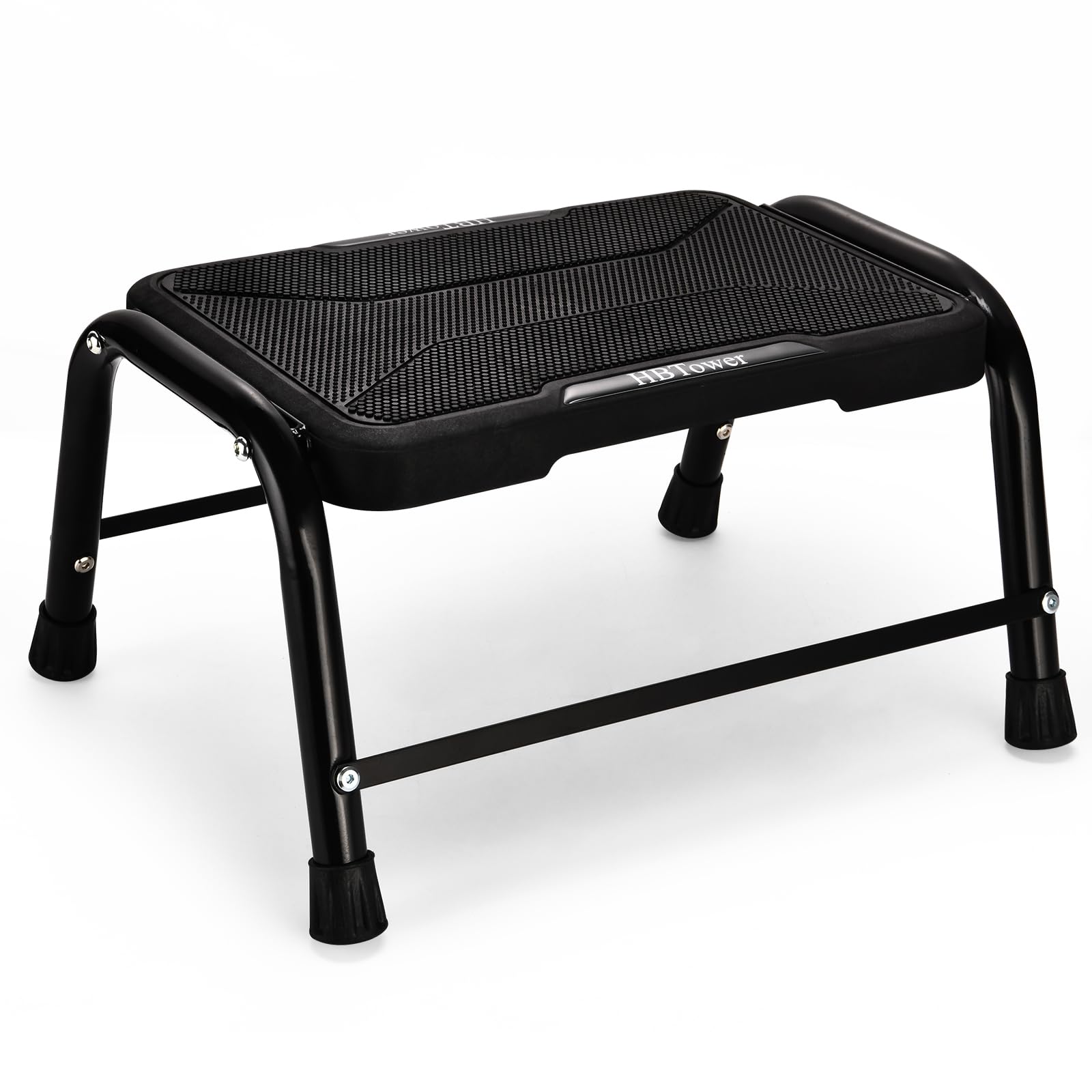 HBTower Step Stools for Adults with Non-Slip Rubber Feet, Holds Up to 300 lbs, Lightweight Stepping Stools for Bedroom Kitchen Bathroom, Bed Steps for High Beds