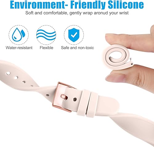 Miniatura 5 de Tobfit Correas de reloj deportivas delgadas compatibles con Fitbit Versa 2 correas para mujeres y hombres, correas de repuesto de silicona