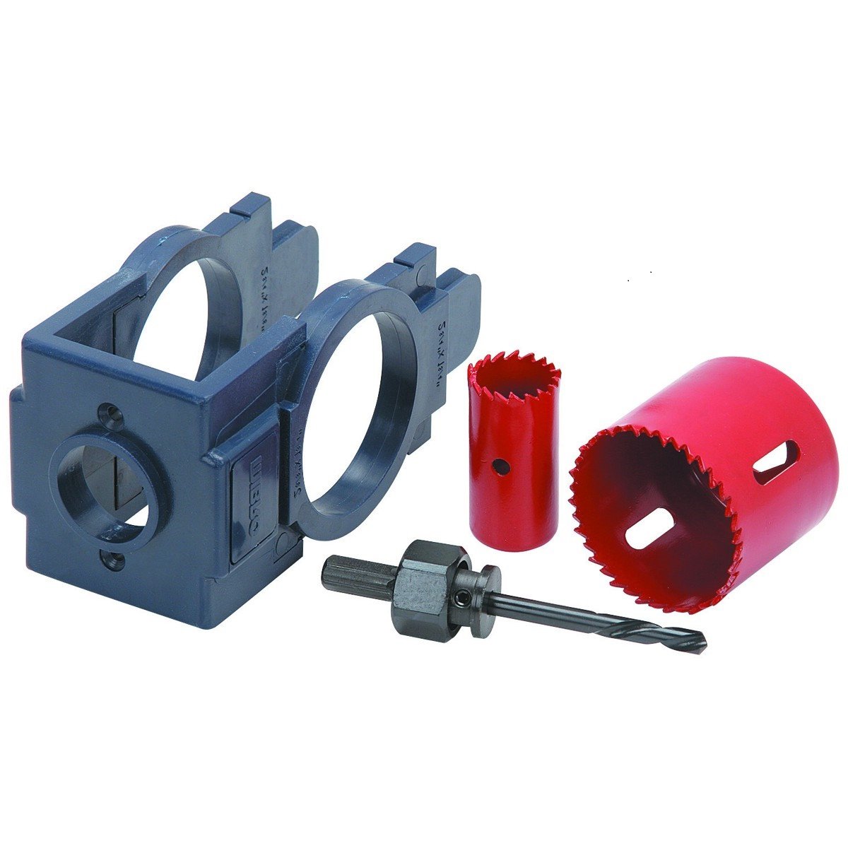 MiBro Carbon Steel Set Door Lock Installation Kit Drill Bit Template Hole Saws