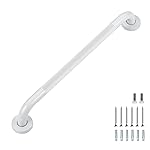 Grab Bars for Shower, 1 Pack 20-Inch Anti Slip Shower Handles for Elderly, Safety Shower Grab Bar, Stainless Steel Handicap Grab Bars for Bathroom (White 1 Diameter)