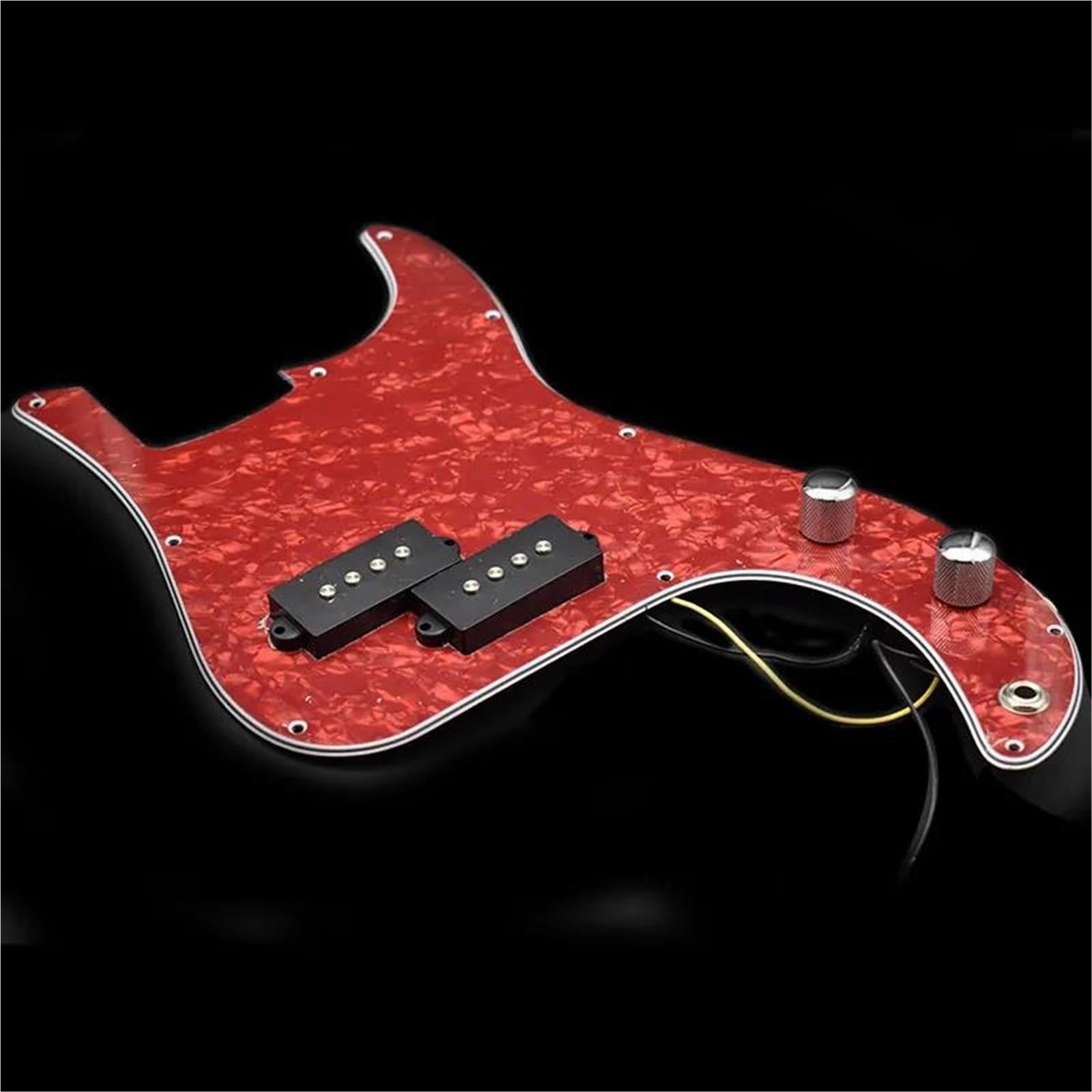Pickguard Humbucker Pickup Pickguard Chargé Précâblé À 3 Plis Pour Guitare Basse De Précision Accessoires Pour Instruments De Musique Pièces