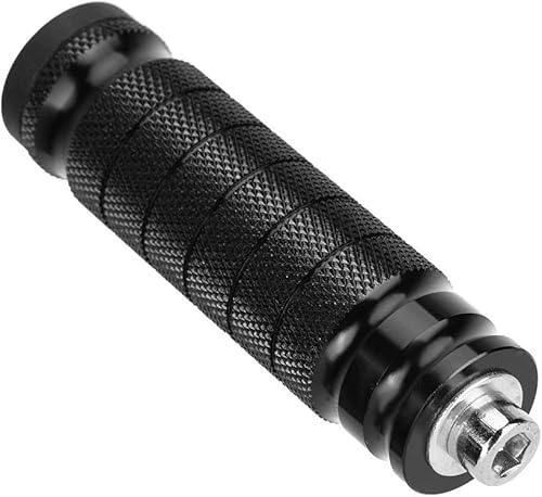 Miniatura 7 de Aramox Reposapiés de la motocicleta, 2pcs CNC de la Motocicleta Reposapiés Trasero Universal M8 Antideslizante Reposapiés Pies Clavijas Pedales