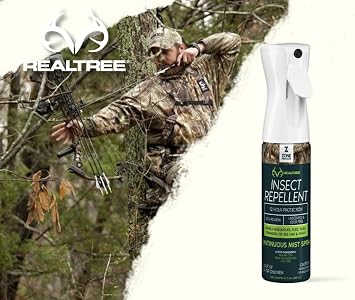 Zone Realtree Insect Repellent - 10oz Unscented Picaridin Spray, DEET-Free, Long-Lasting Tick & Mosquito Protection