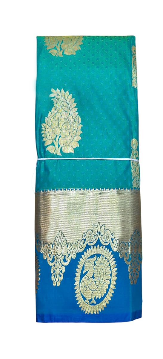 VFCollections Women's Kanchipuram Silk Pure Pattu Sarees With Blouse (VFC115-1) - Review, Price and Buying Guide