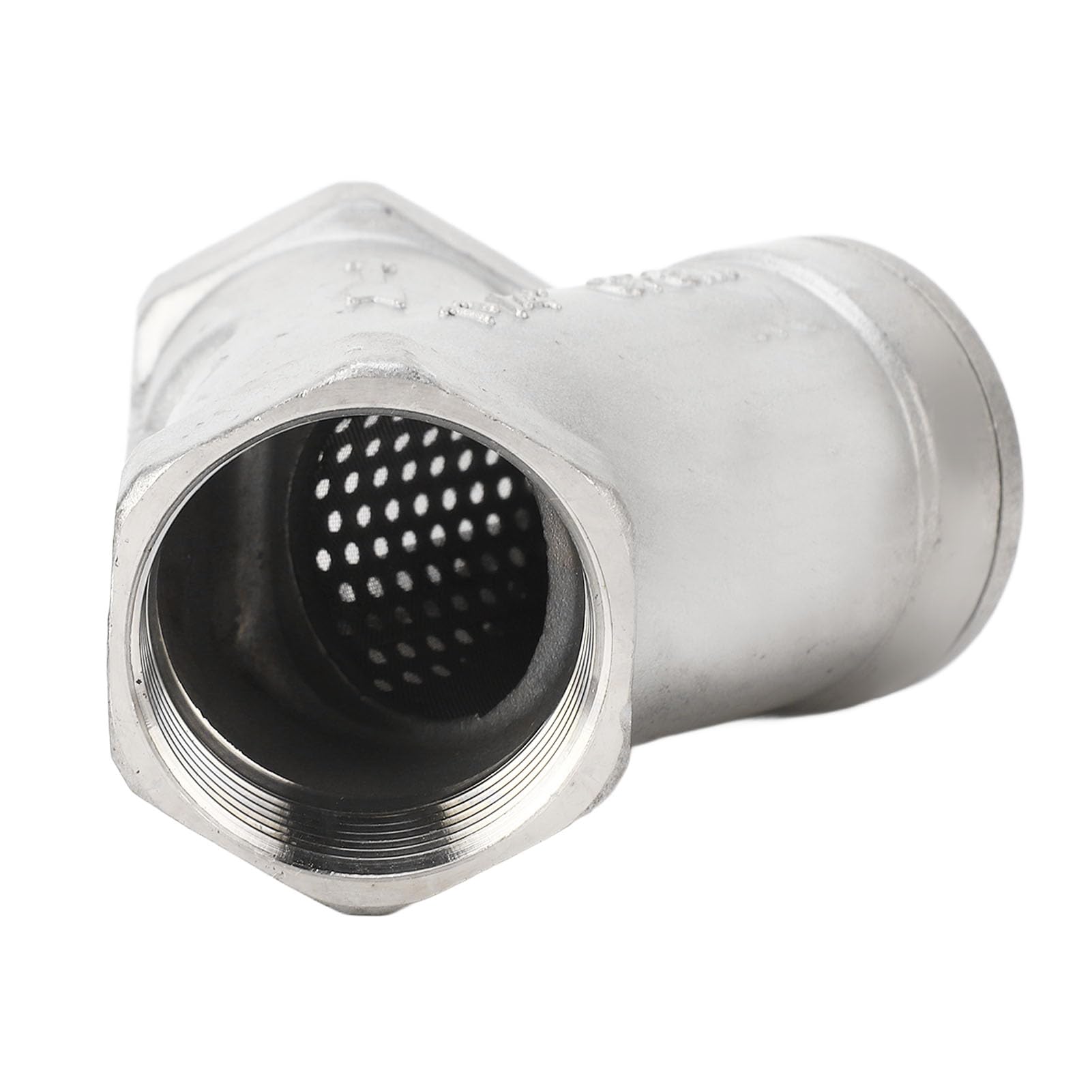 Filtro Tipo Y 1-1/4 Pulgadas DN32 Acero Inoxidable 304 Malla Doble Capa Válvula para Agua Petróleo Gas